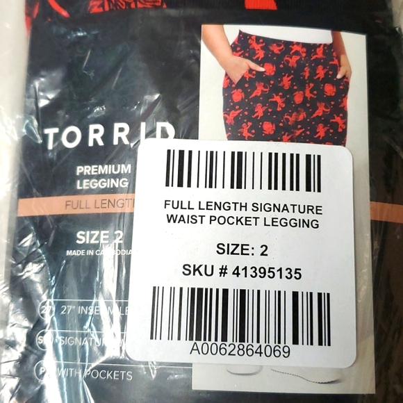 ❤️NWT VINTAGE TORRID POCKETS LEGGING - CUPID PRINT - HIGH RISE - PLUS SIZE - Picture 6 of 10
